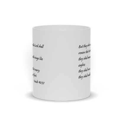 Bible Verse Coffee Mug - Isaiah 40:31 Scripture Verse Coffee Mug