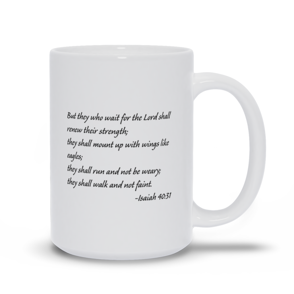 Bible Verse Coffee Mug - Isaiah 40:31 Scripture Verse Coffee Mug