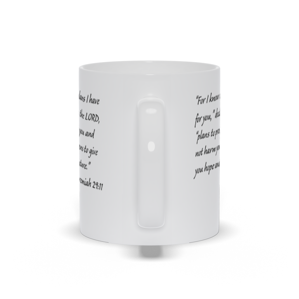 Bible Verse Coffee Mug - Jeremiah 29:11 Scripture Verse Coffee Mug