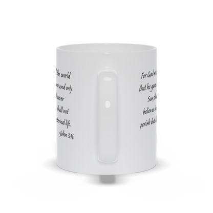 Bible Verse Coffee Mug - John 3:16 Scripture Verse Coffee Mug