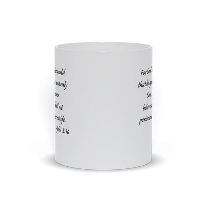 Bible Verse Coffee Mug - John 3:16 Scripture Verse Coffee Mug