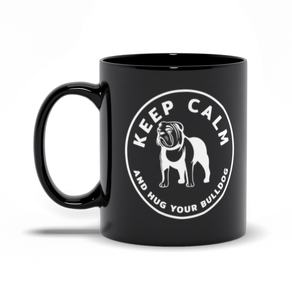 Animal Coffee Mug - Keep Calm and Hug Your Bulldog Coffee Mug