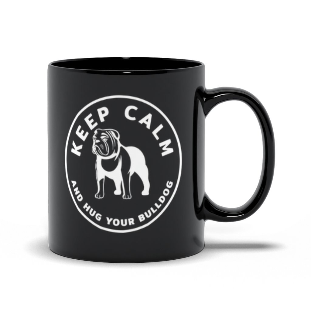 Animal Coffee Mug - Keep Calm and Hug Your Bulldog Coffee Mug