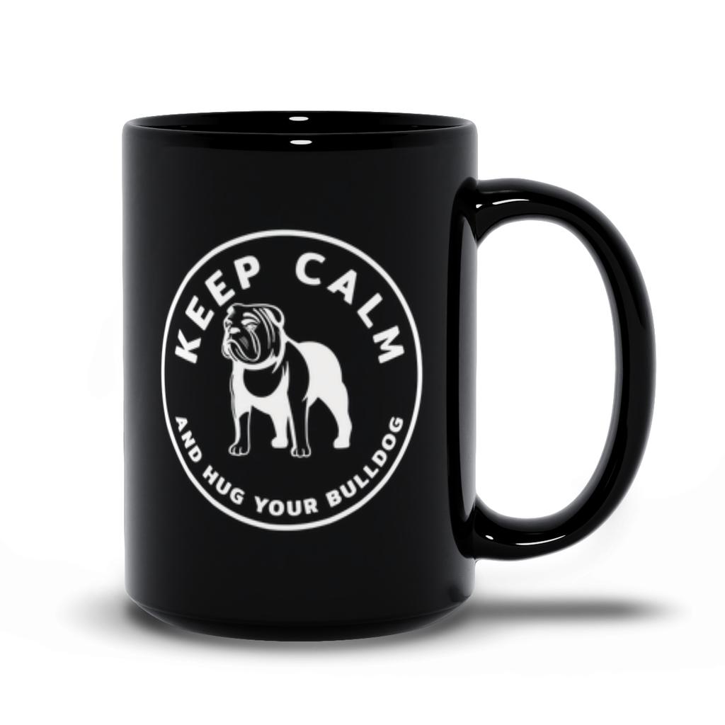 Animal Coffee Mug - Keep Calm and Hug Your Bulldog Coffee Mug