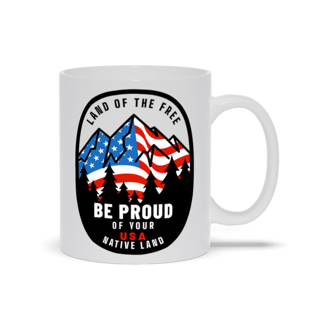 Patriotic Coffee Mug - Land Of the Free Coffee Mug