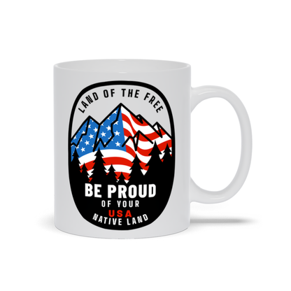 Patriotic Coffee Mug - Land Of the Free Coffee Mug