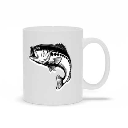 Animal Coffee Mug - Large Mouth Bass Jumping Coffee Mug