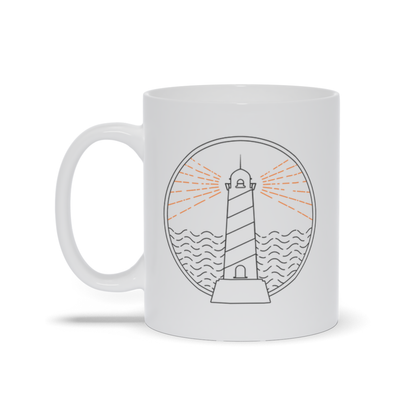 Outdoor Coffee Mug - Lighthouse Shining Light Coffee Mug