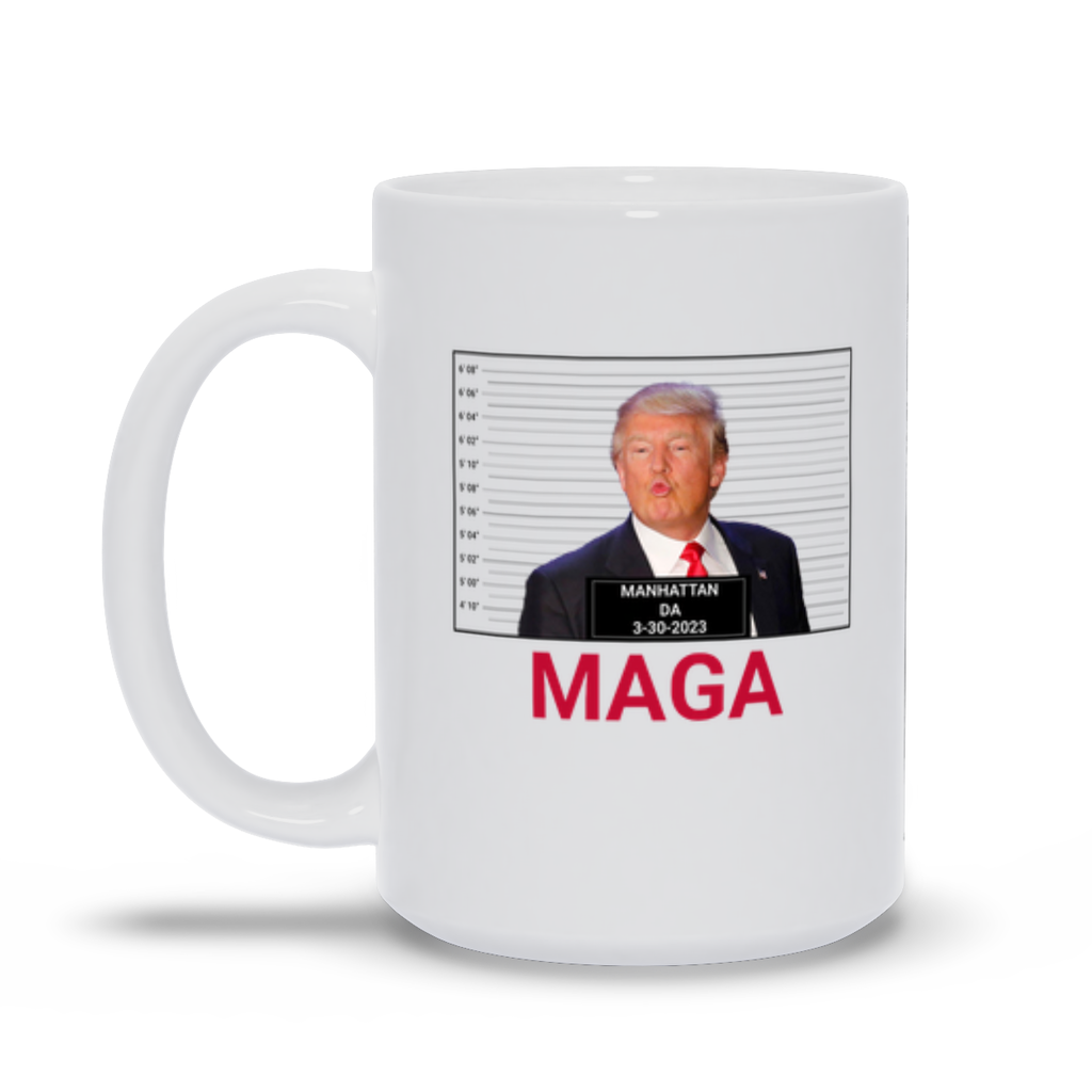 Trump Indictment Mug - Trump Kissing Image with MAGA