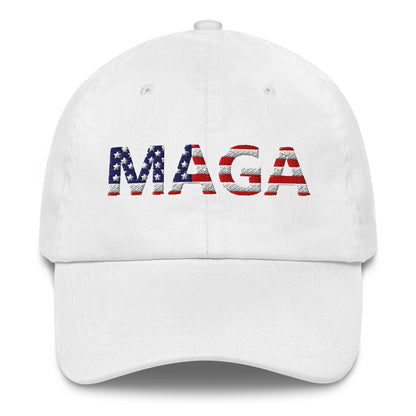 MAGA (Make America Great Again) Dad Hat White