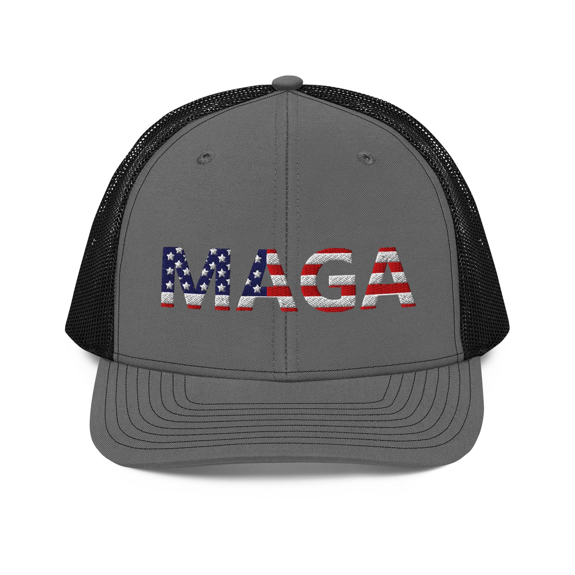 MAGA (Make America Great Again) Richardson Hat Charcoal/Black