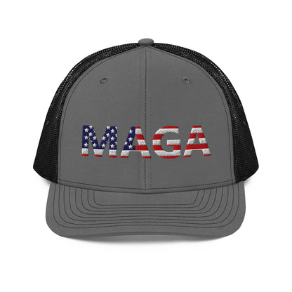 MAGA (Make America Great Again) Richardson Hat Charcoal/Black