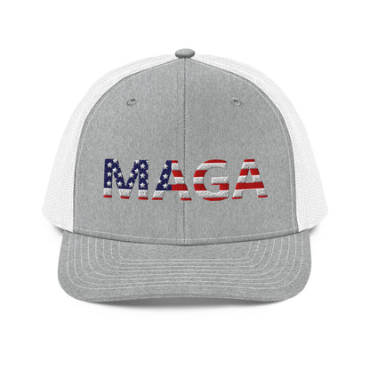 MAGA (Make America Great Again) Richardson Hat Grey/White