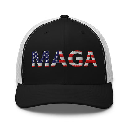 MAGA (Make America Great Again) Hat Black White