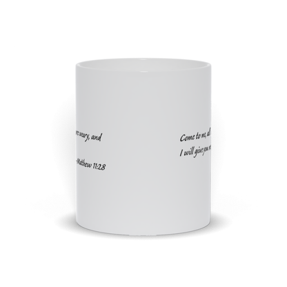 Bible Verse Coffee Mug - Matthew 28:19 Scripture Verse Coffee Mug