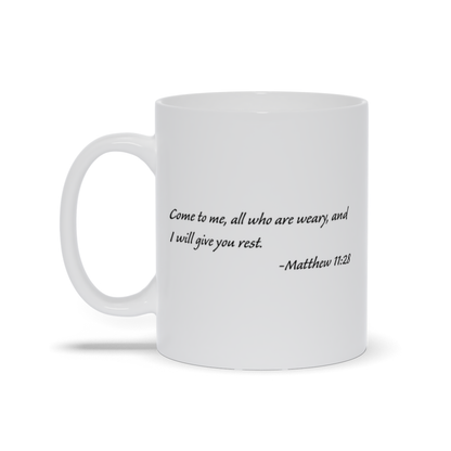 Bible Verse Coffee Mug - Matthew 28:19 Scripture Verse Coffee Mug