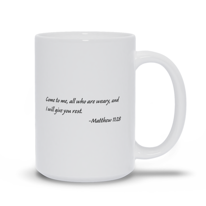 Bible Verse Coffee Mug - Matthew 28:19 Scripture Verse Coffee Mug