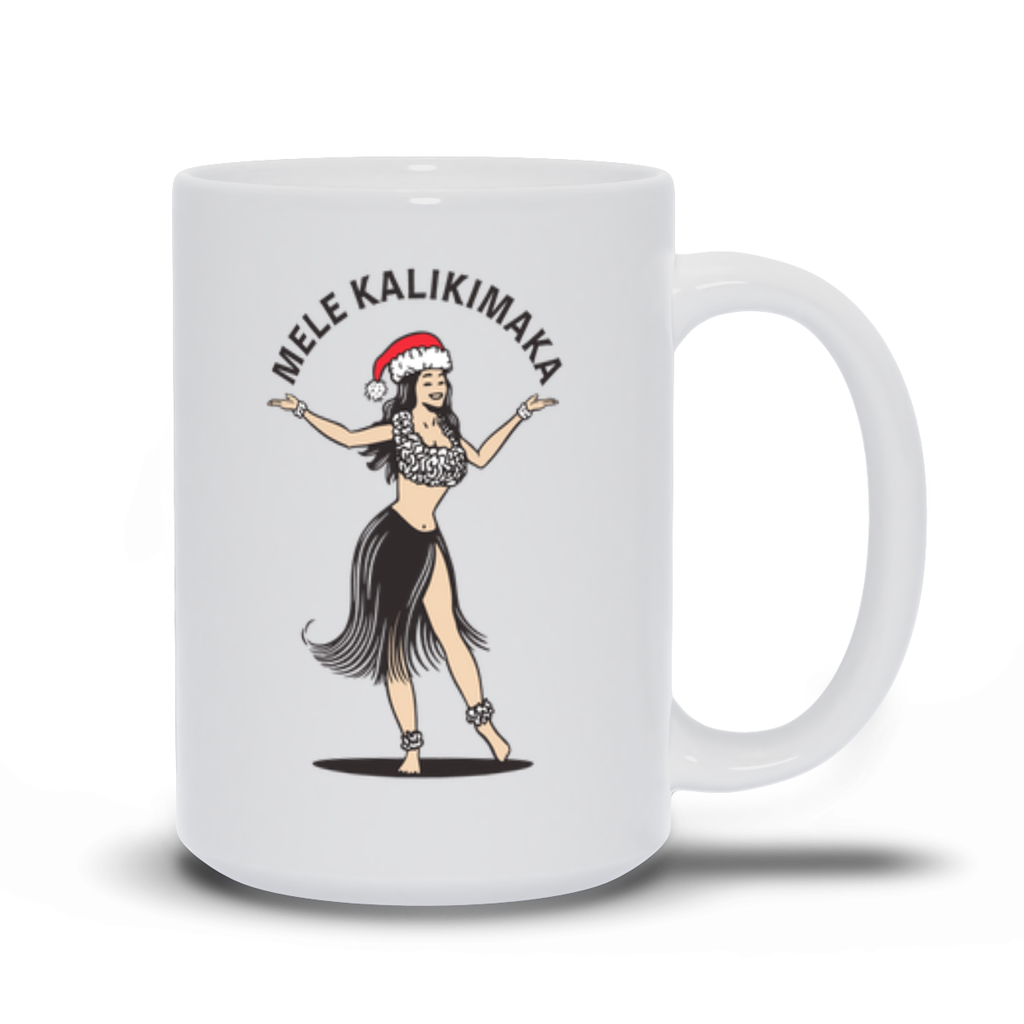 Holiday Coffee Mug - Mele Kalimaka Hawaiian Coffee Mug