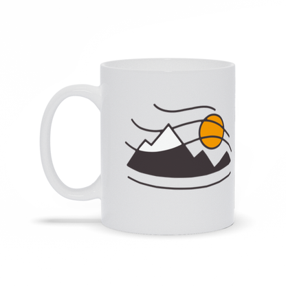 Outdoor Coffee Mug - Mountains Wind and Sun Coffee Mug