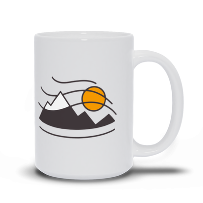 Outdoor Coffee Mug - Mountains Wind and Sun Coffee Mug