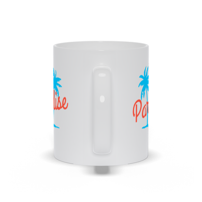 Palm Tree Coffee Mug - Two Palm Trees with Paradise Coffee Mug