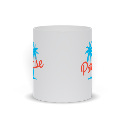 Palm Tree Coffee Mug - Two Palm Trees with Paradise Coffee Mug