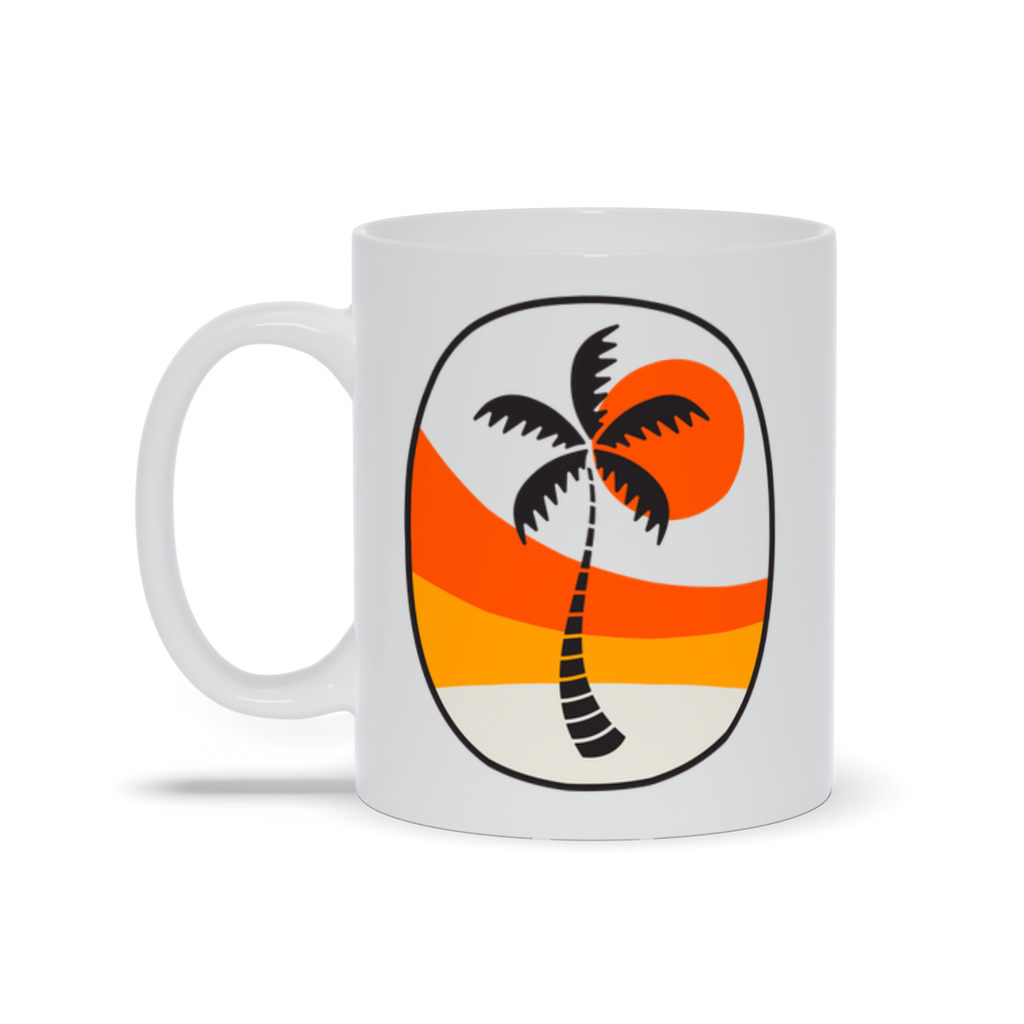 Palm Tree Coffee Mug - Swaying Palm Tree in Sun Coffee Mug