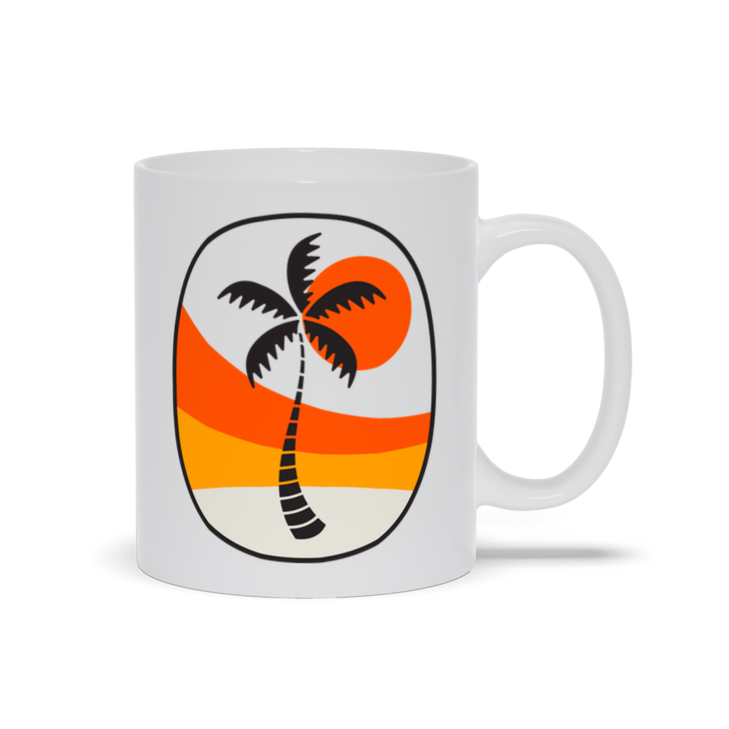 Palm Tree Coffee Mug - Swaying Palm Tree in Sun Coffee Mug