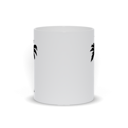 Palm Tree Coffee Mug - Black Palm Tree Image on Coffee Mug