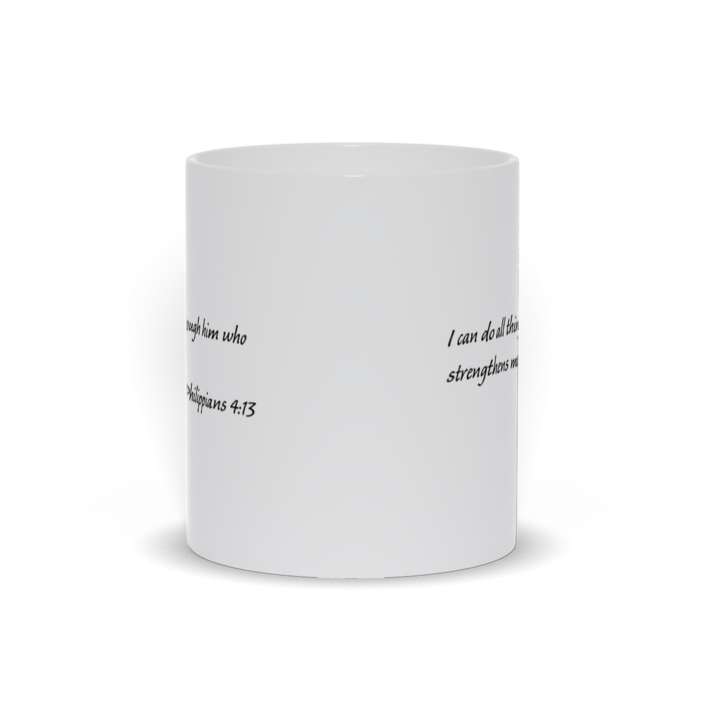 Bible Verse Coffee Mug - Philippians 4:13 Bible Verse Coffee Mug