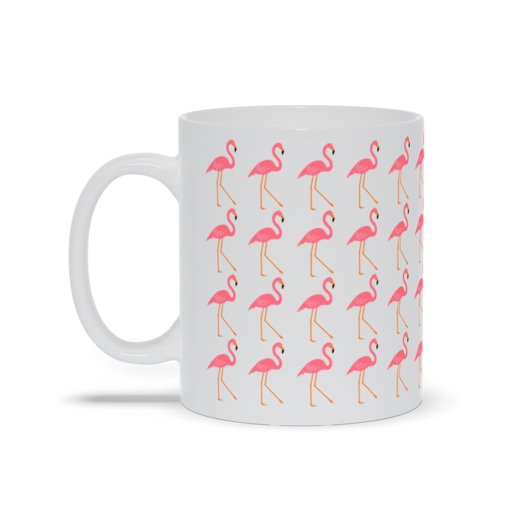 Animal Coffee Mug - Pink Flamingo Flock Coffee Mug
