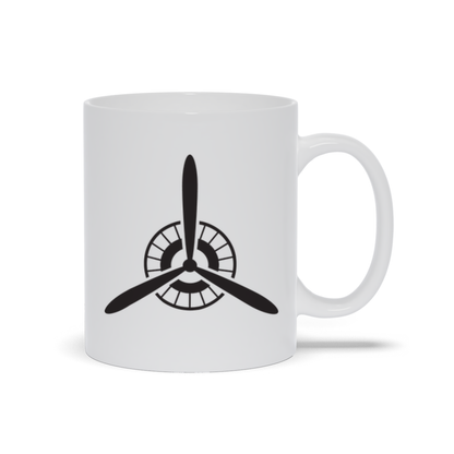 Airplane Coffee Mug - Retro Propeller Coffee Mug