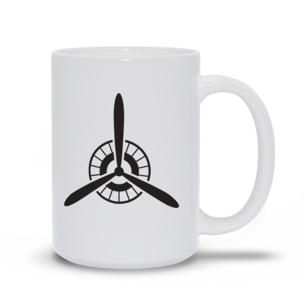 Airplane Coffee Mug - Retro Propeller Coffee Mug