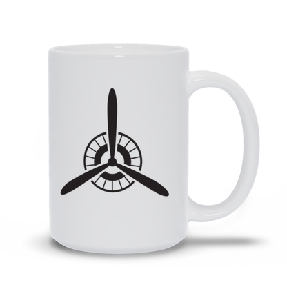 Airplane Coffee Mug - Retro Propeller Coffee Mug