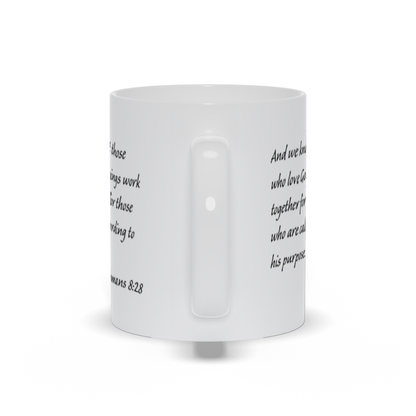 Bible Verse Coffee Mug - Romans 8:28 Bible Verse Coffee Mug