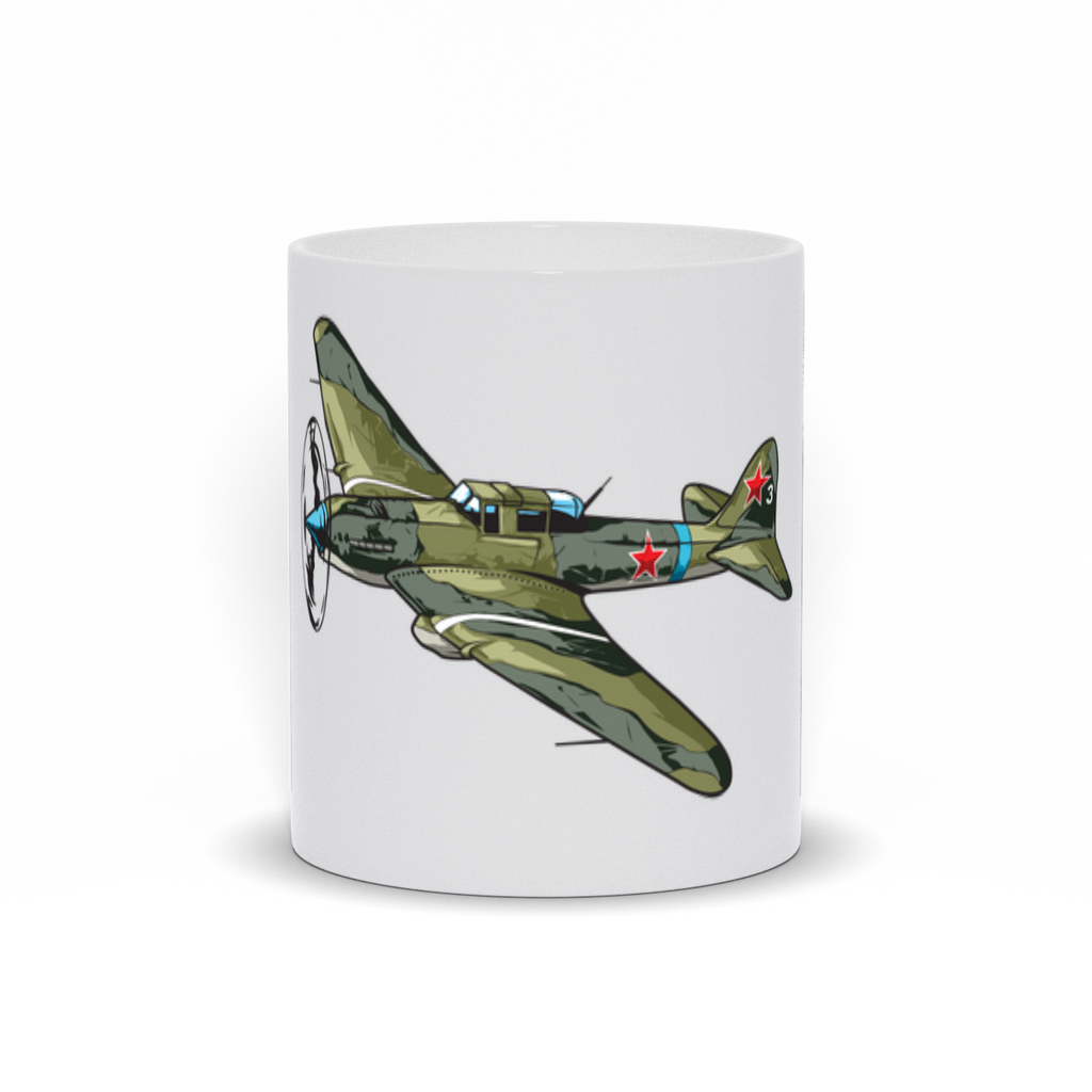 Military Coffee Mug - WWII Russian Schturmovik Airplane Coffee Mug