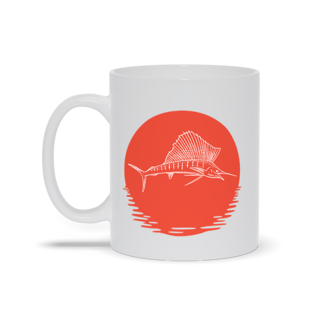 Animal Coffee Mug - Sailfish Jumping Over Water Coffee Mug