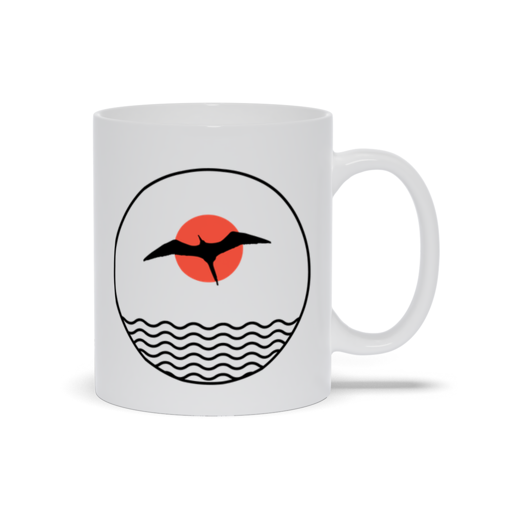 Animal Coffee Mug - Seabird flying over water coffee mug