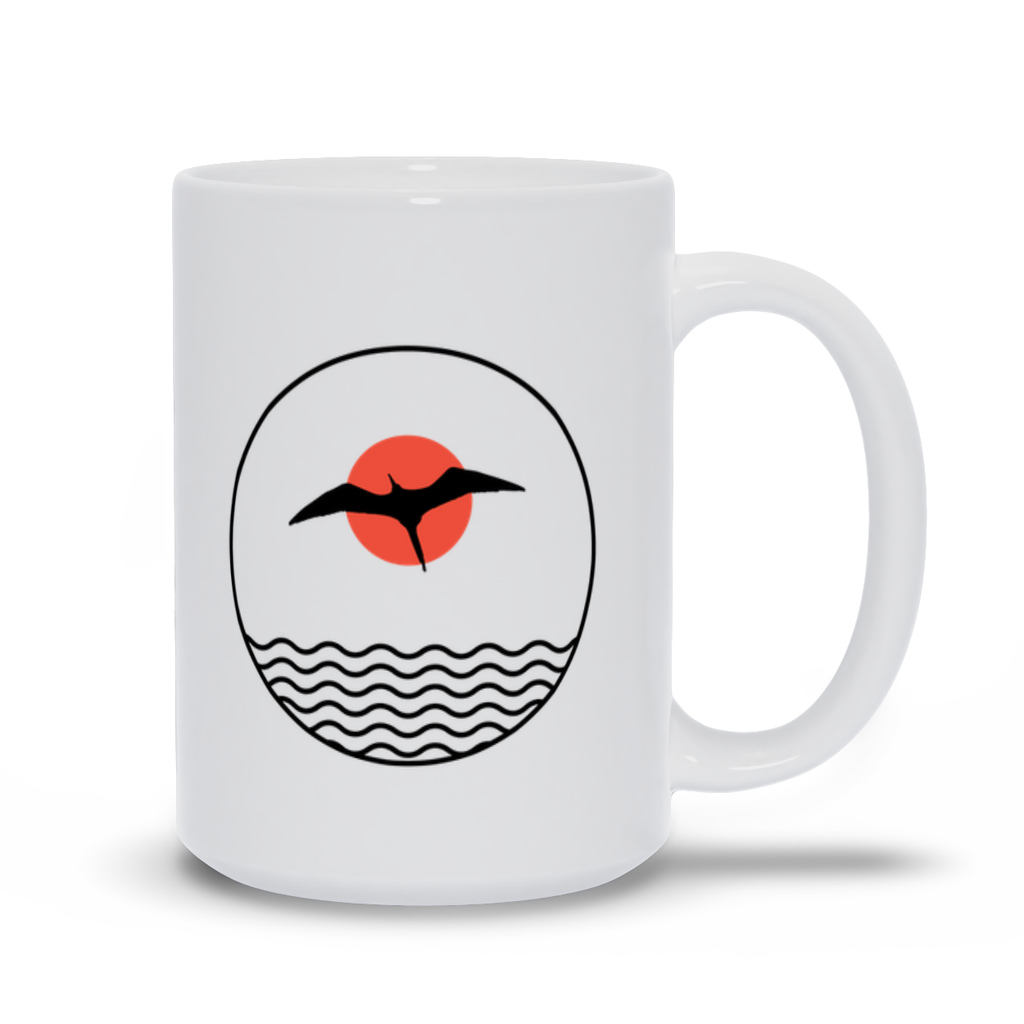 Animal Coffee Mug - Seabird flying over water coffee mug