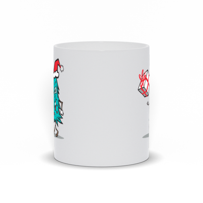 Holiday Coffee Mug - Smiling Christmas Tree Coffee Mug