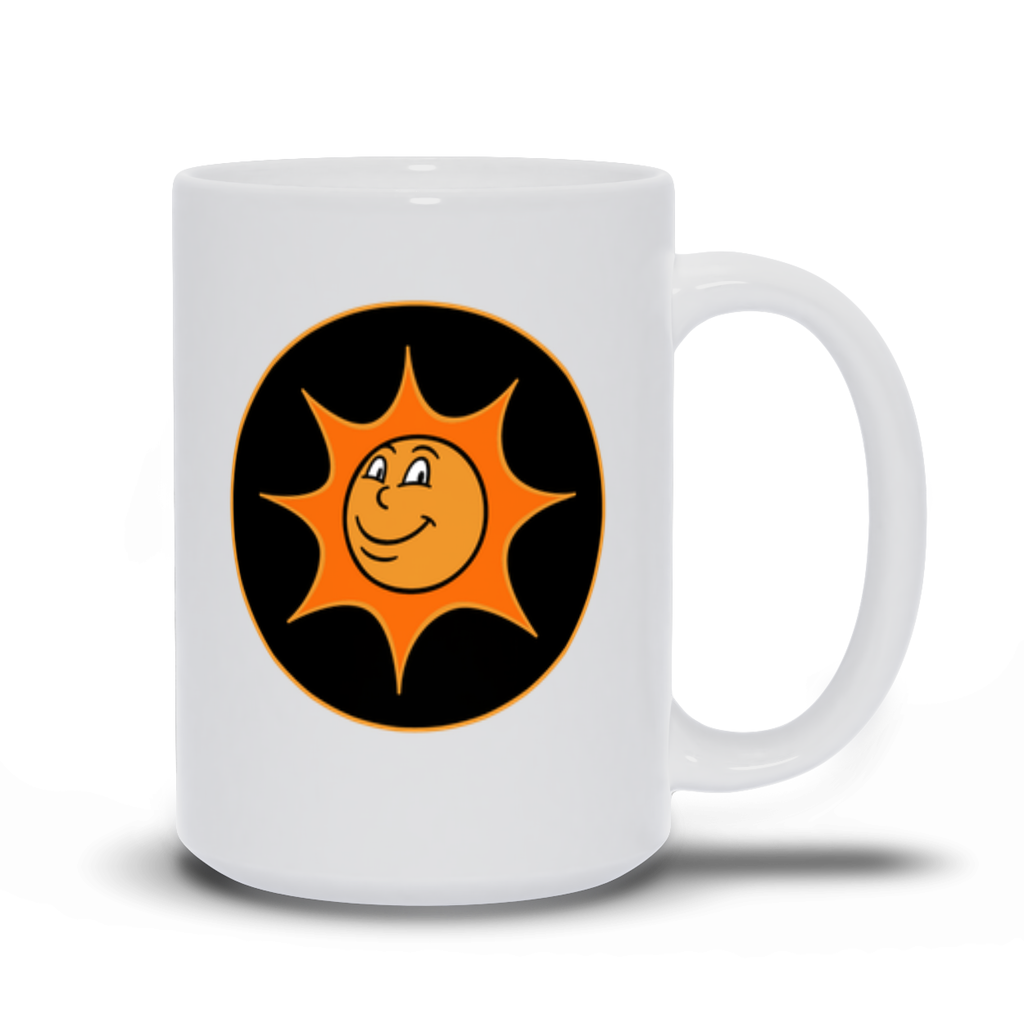 Outdoor Coffee Mug - Smiling Sun Coffee Mug