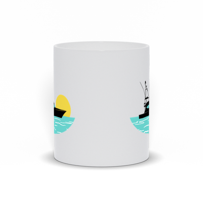 Boat Coffee Mug - Sport Fishing Boat Coffee Mug