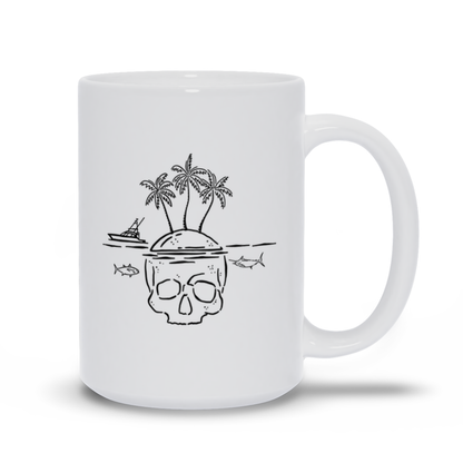 Fishing Coffee Mug - Stranded On Island Fishing Coffee Mug