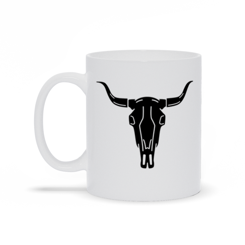 Animal Coffee Mug - Steer Skull printed on coffee mug