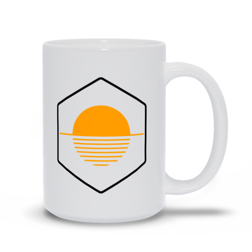 Ocean Coffee Mug - Sun Setting Over Ocean with Reflection Coffee Mug