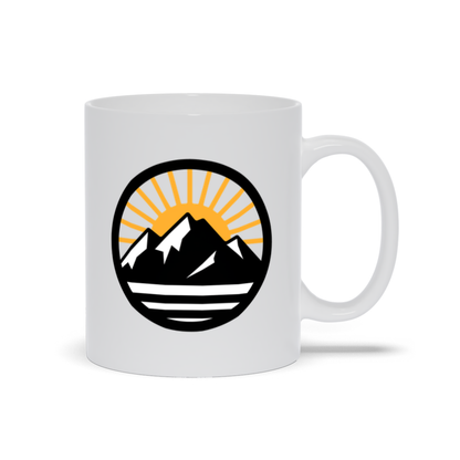 Mountain Coffee Mug - Sunsrise over Mountains Coffee Mug