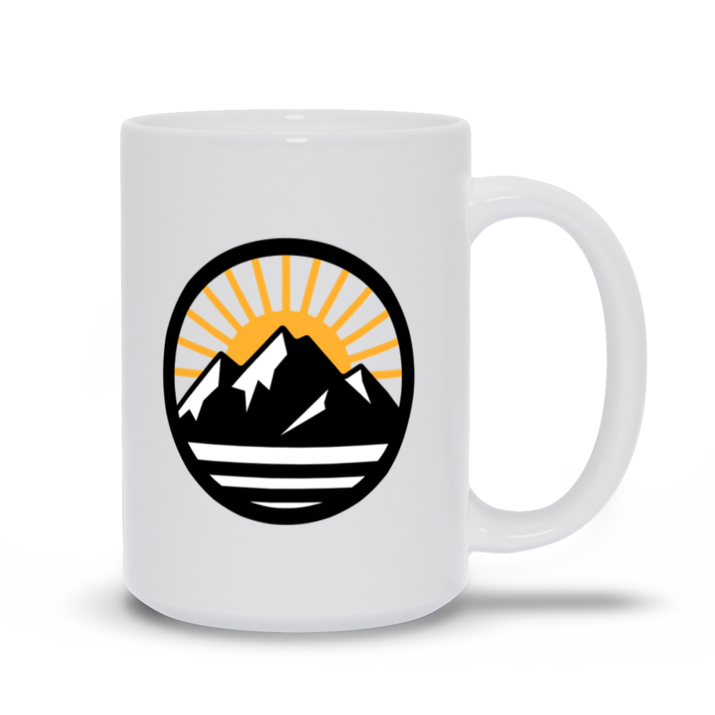 Mountain Coffee Mug - Sunsrise over Mountains Coffee Mug