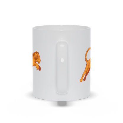 Animal Coffee Mug - Tiger Jumping Coffee Mug