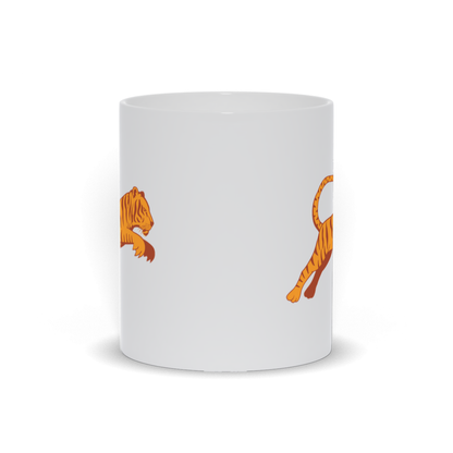 Animal Coffee Mug - Tiger Jumping Coffee Mug