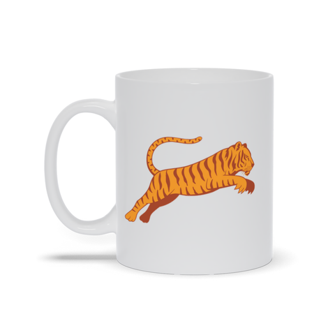 Animal Coffee Mug - Tiger Jumping Coffee Mug
